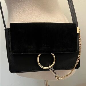 Black and Gold Faye Inspired Crossbody Bag